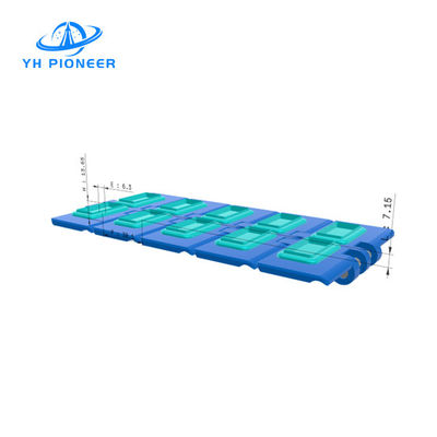 Good price POM Rubber Clad Conveyor Chain Plate 100mm Width For Industrial Conveying online