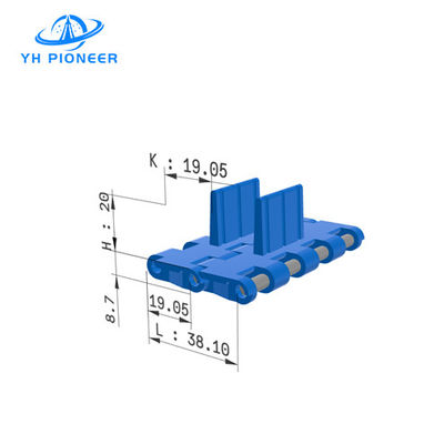 Good price Easy to Clean Modular Belt with Flights for Sanitary Conveying in Food and Pharmaceutical Industries online