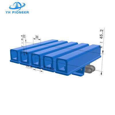 Good price Carbon Steel Conveyor Chain Plate With EPDM Clamps For Bottle Elevation And Turning online
