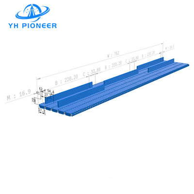 Good price Customizable Flat Top Modular Belt with Flight for Reliable Food Processing Conveying online