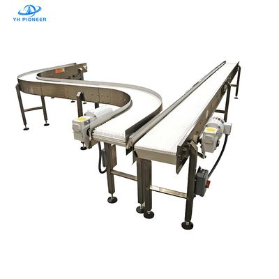 Good price Durable Stainless Steel Bottle Conveyor System for 1890N Working Load 500mm Minimum Back Radius online
