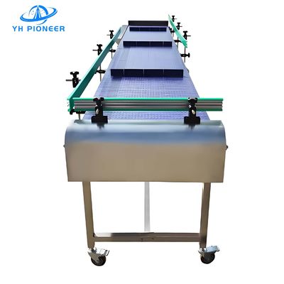 Good price Adjustable Speed Flat Top Modular Belt Conveyor SS304 Carbon Steel Coated Frame online