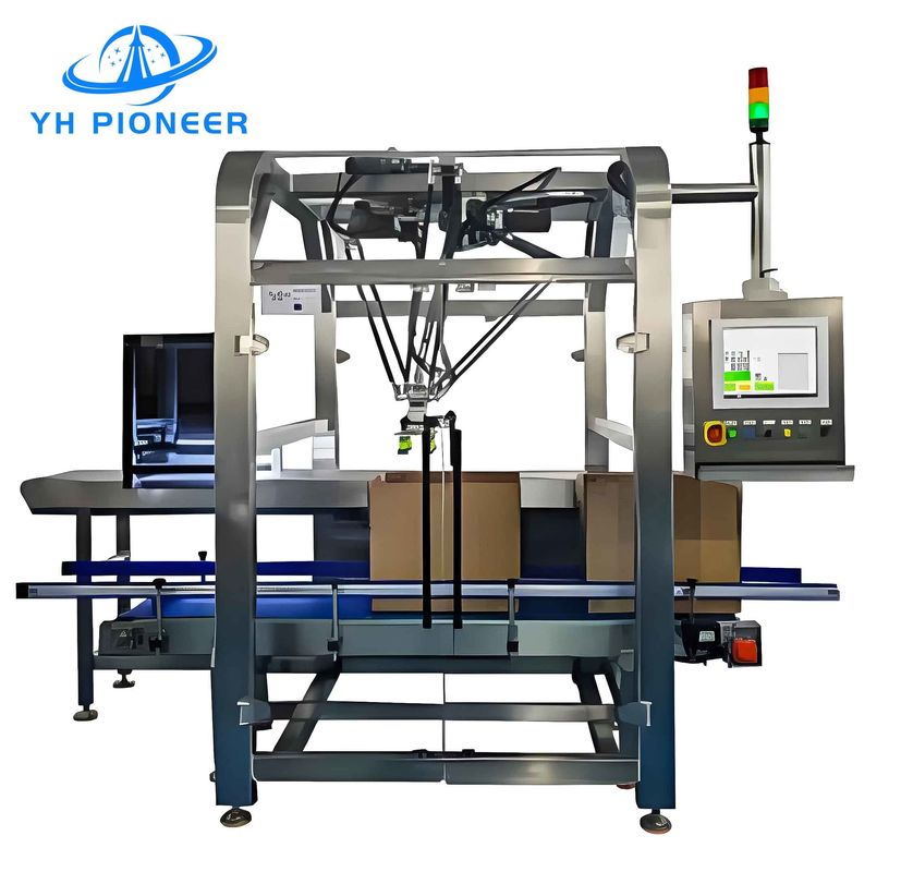 IP65 Robot Bag Carton Packer Machine 25-100 Times/Min Delta Robot Case ...