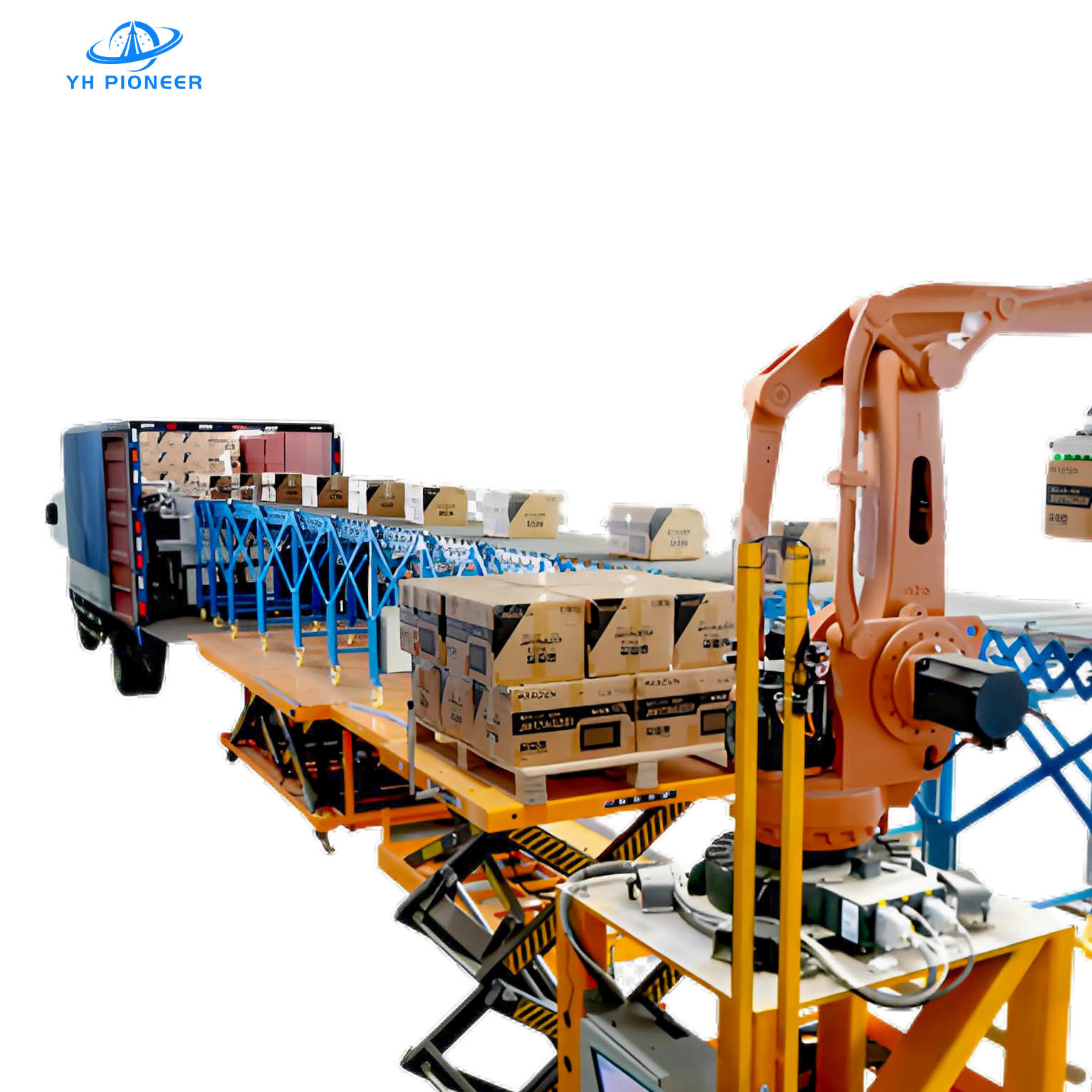 High Efficiency Truck Loading Conveyor System With Fully Automatic ...