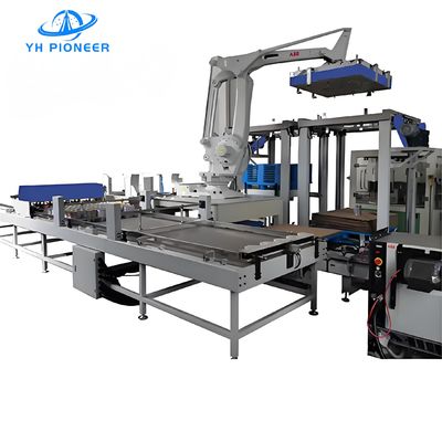 Good price Robust Fully Layer Automatic Palletizing Systems 10kW 4-5 Axis Palletizer Machine online
