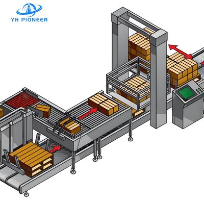 Good price Efficient Whole Layer Palletizer Machine For 10-20 Cases/min With 12.0KW Power And 0.6m3/h Air Consumption online