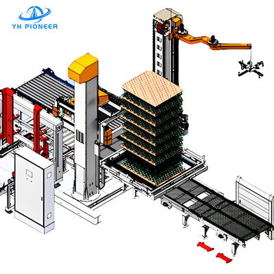 Good price High Efficiency Single Column Palletizer System with 300 Bags/Hr Capacity and Customizable Stacking Options online