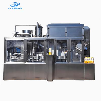 Good price Stainless Steel Roof Carton Filling Machine 304 316 Material For Hygienic Juice Packaging Compact 3300mm Length Space Optimized Design online